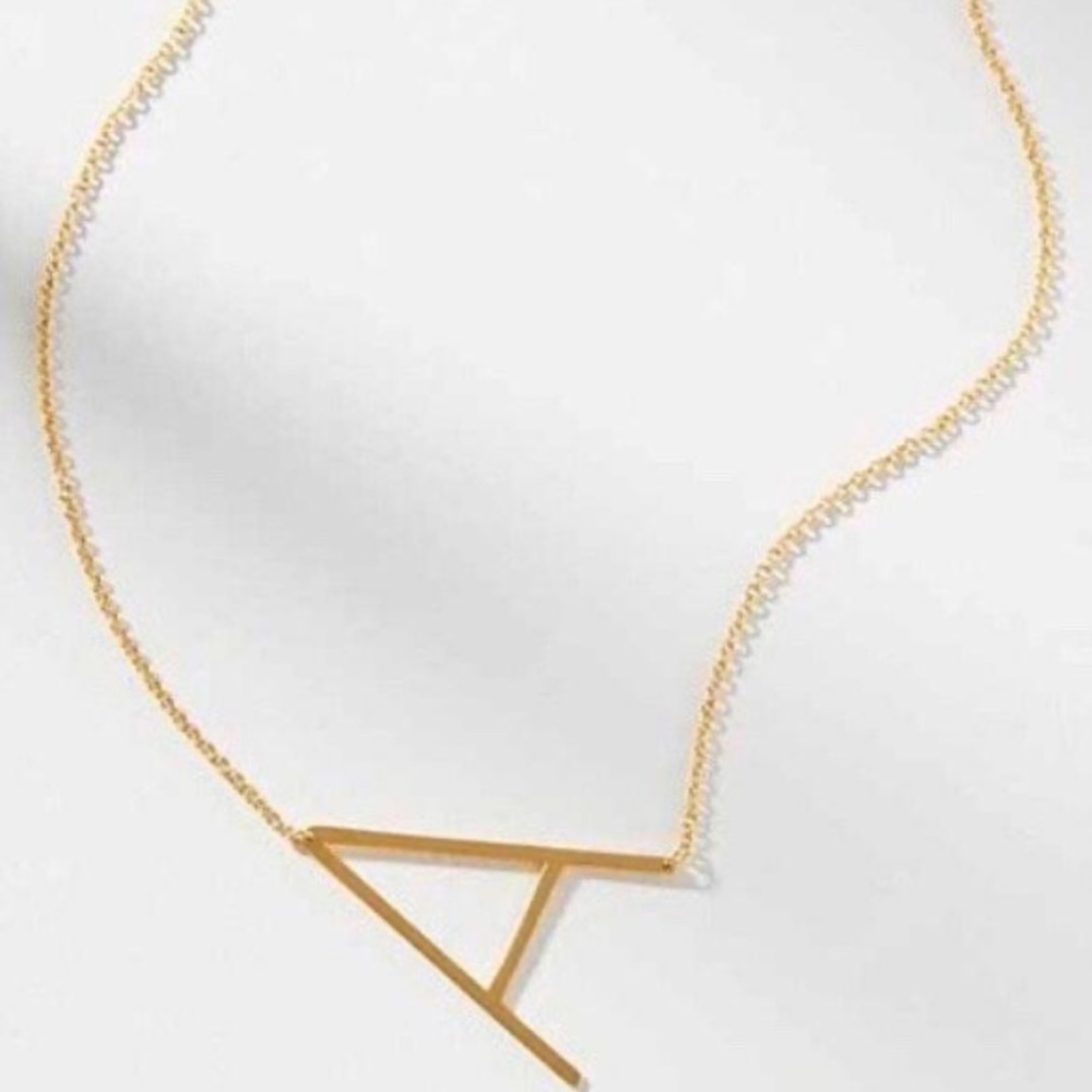 Anthropology gold A necklace